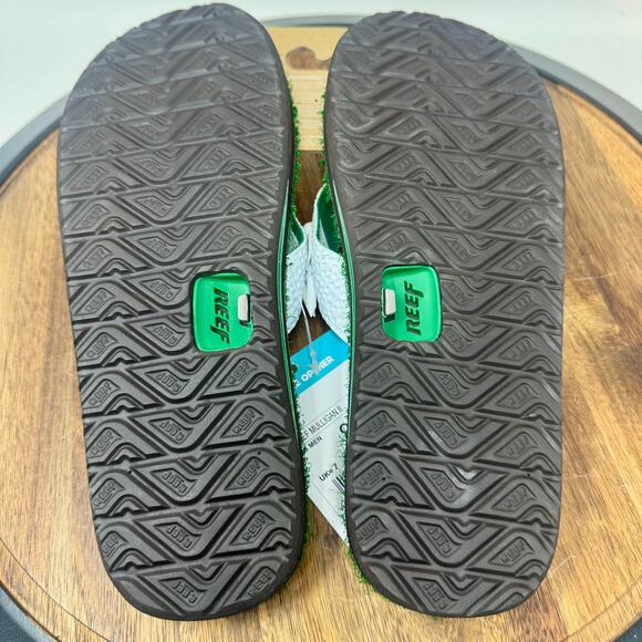 Reef Mulligan ll Golf Flip Flops Men's 8 Turf Grass Tee Bottle Opener NWT - Picture 6 of 7